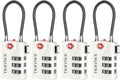 Search Alert TSA Approved Travel Combination Luggage Cable Locks by TRAVOCE
