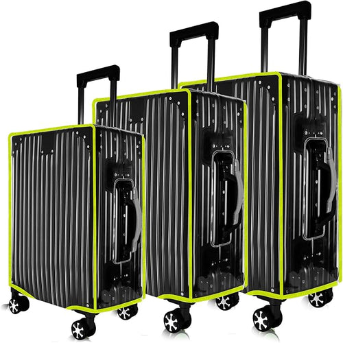 3 Pcs Thicken Clear Luggage Cover Protector by KSSZZCO