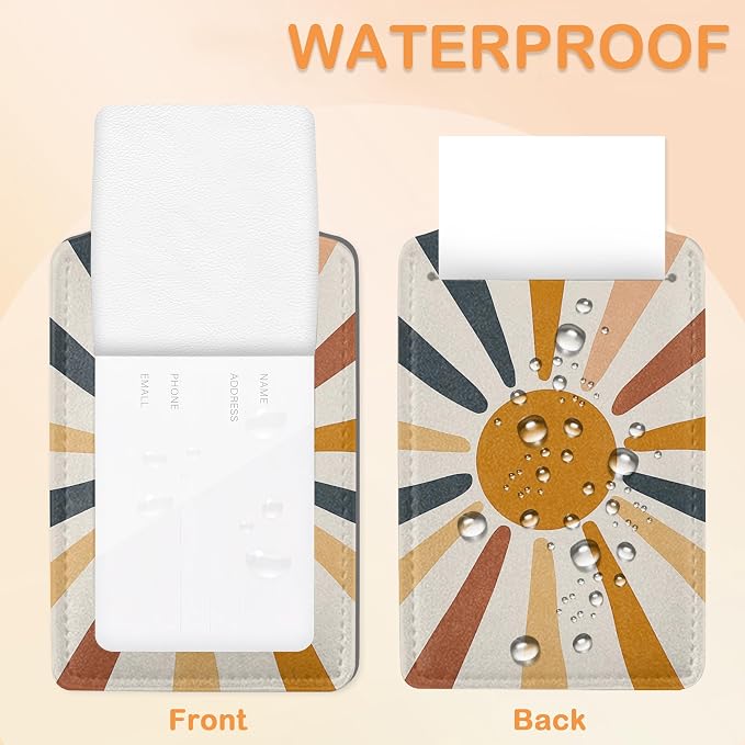 Boho Color Sunburst PU Leather Luggage Tags - Image 3