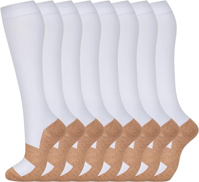 fenglaoda 8 Pairs Compression Socks by fenglaoda
