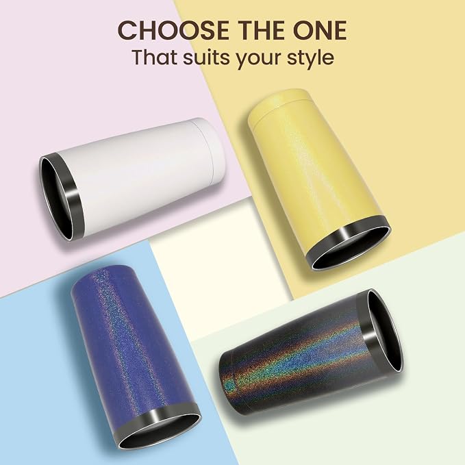 MEWAY 20oz Tumbler 8 Pack Double Wall Vacuum Insulated Travel Glitter Mug Bulk - Image 4