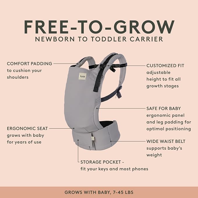 Baby Tula Linen Panel Free-to-Grow Baby Carrier - Image 3