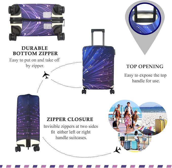 Explore Land Travel Luggage Cover Suitcase Protector Fits 27-30 Inch Case - Image 3