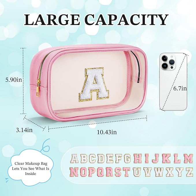 YOOLIFE Birthday Gift for Kids | Travel Makeup Bag for Girls | Pink Makeup Bag - Image 4