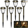 XMCOSY+ Solar Pathway Lights Outdoor, 10/25 LM in 2 Lighting Modes, Glass by XMcosy