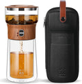 ZENS Modern Glass Infuser Teapot, One Touch Tea Maker by ZENSLIFESTYLE