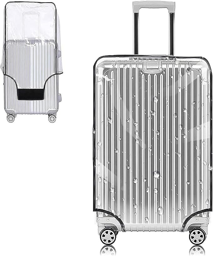 Yotako Clear PVC Suitcase Cover Protectors 24 Inch Luggage Cover by YOTAKO