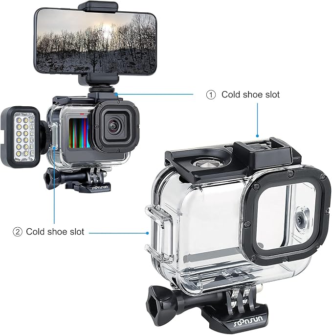 SOONSUN Waterproof Case for GoPro Hero 13 12 11 10 9 Black, 196FT/60M - Image 3