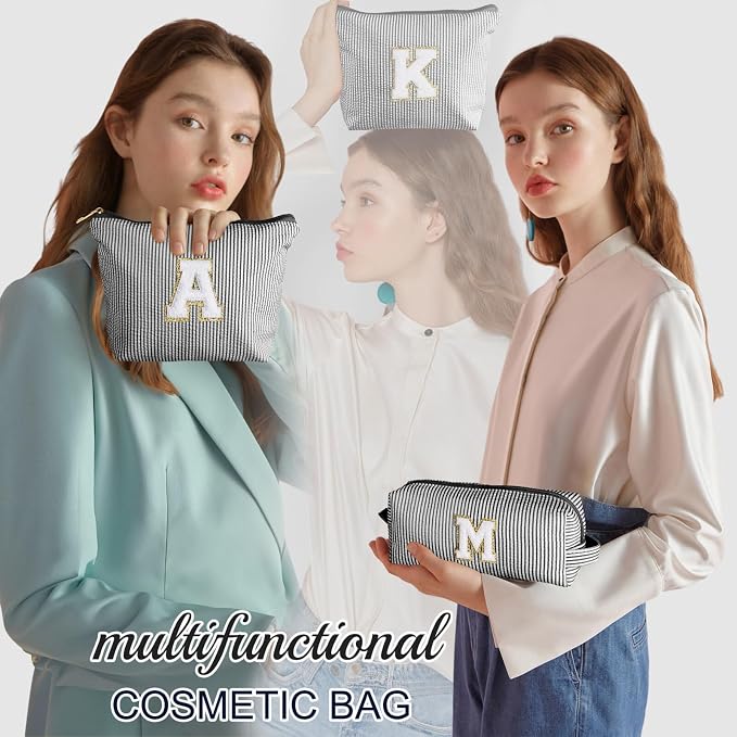 YOOLIFE Initial Monogram Cute Makeup Bags - Image 2