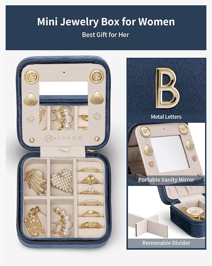 Vlando Preppy Stuff for Teen Girls, Girls Jewelry Box, Teen Girl Chid Gifts - Image 3