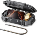 Portable Travel Safe Lock Box Waterproof & Durable, 4-Digit Combination by Vewaci