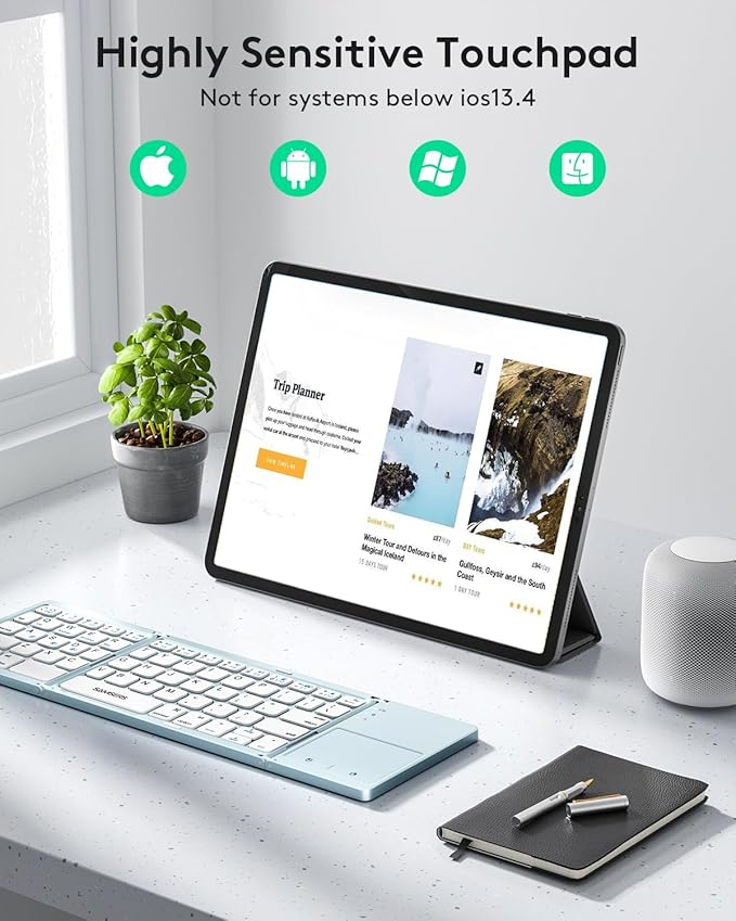 Samsers Multi-Device Foldable Bluetooth Keyboard - Image 3