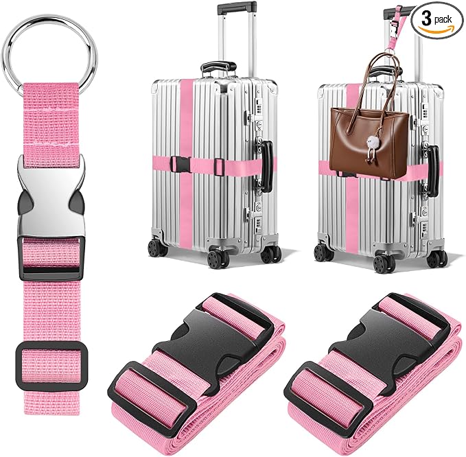 BILIONE 3Pcs Luggage Straps Set by BILIONE