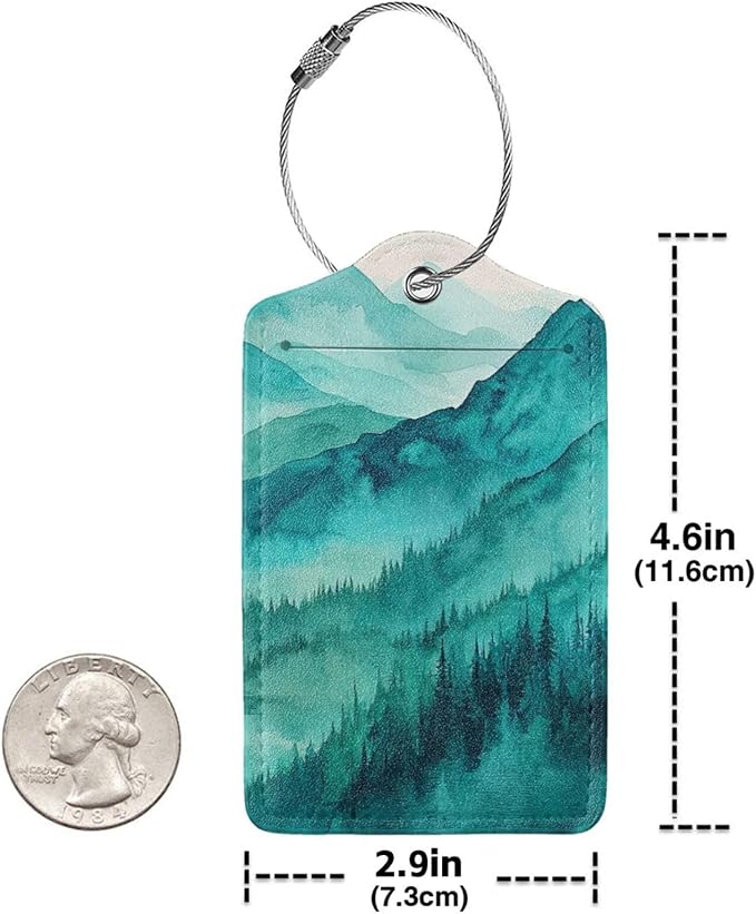 Fun Luggage Tags for Suitcases Leather Name Tag for Luggage Cute Travel Baggage - Image 2