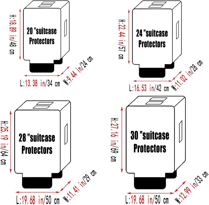 Suitcase Covers for Luggage – TSA Approved Clear PVC Luggage Protector Cover - Image 4