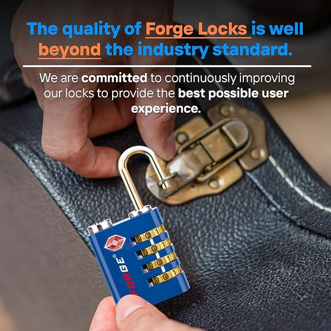 Forge Dual-Opening: Key or Combination Access Lock, TSA Approved Locks - Image 7