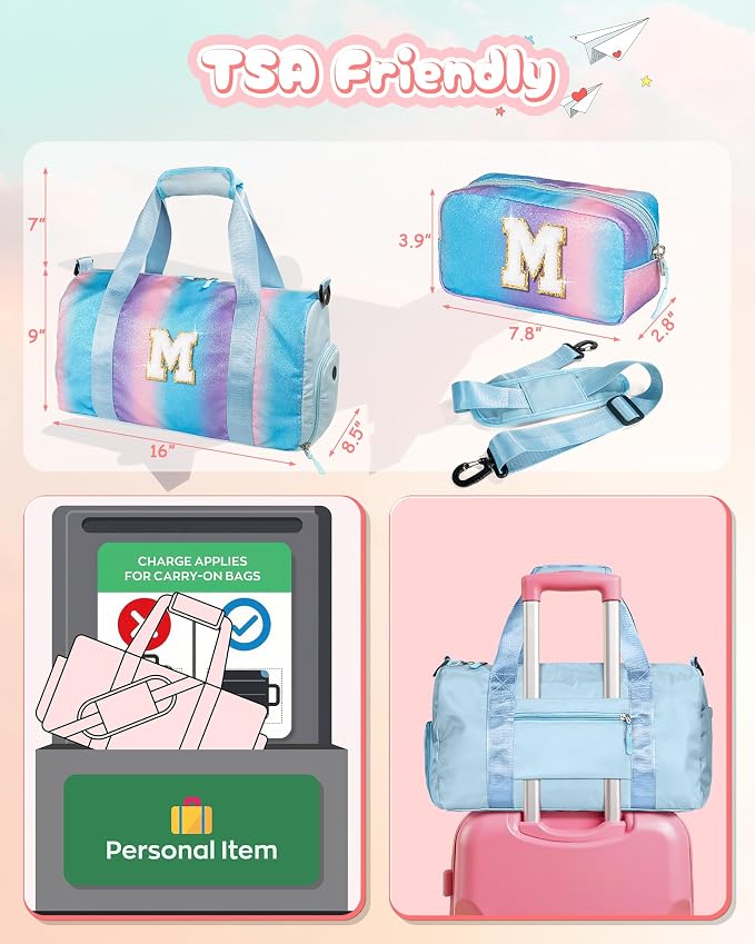 Gifts for 3 4 5 6 7 8 9 Year Old Girls-Girl Gym Bag - Image 3