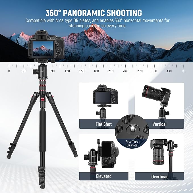 NEEWER 77 inch Camera Tripod Monopod - Image 4