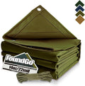 FoundGo Canvas Tarp 8x12ft Heavy Duty Waterproof Tarps by FoundGo