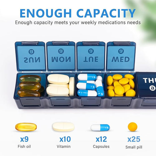 2-Pack Weekly Large Pill Organizer - Image 2