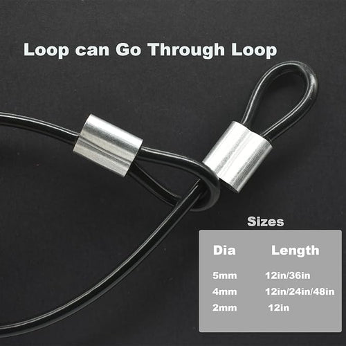 5 Pcs 4mm Wire 48 inch Vinyl Coated Stainless Steel Cable - Image 2