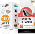 iCloth 70% Isopropyl Alcohol Large Screen and Electronics Wipes, Streak-Free by iCloth