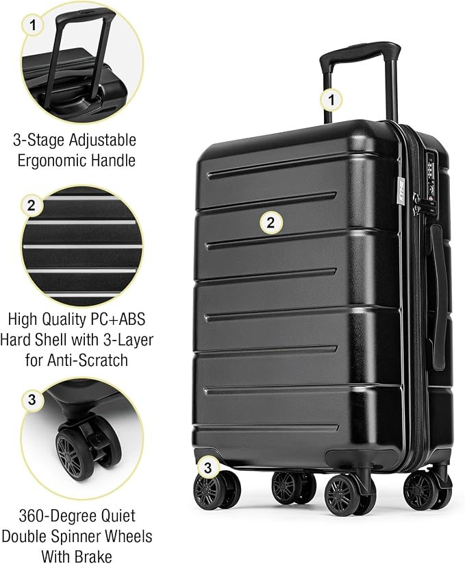 KYME 26 Inch Luggage TSA Approved Hardshell 26" Suitcases - Image 4