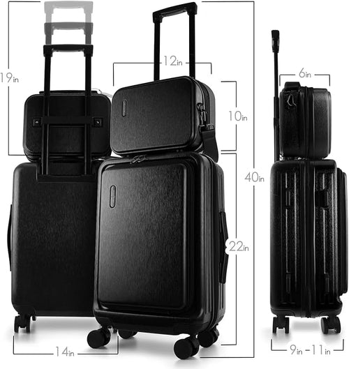 22 Inch Carry On Luggage 22x14x9 Airline Approved, Carry On Suitcase - Image 2