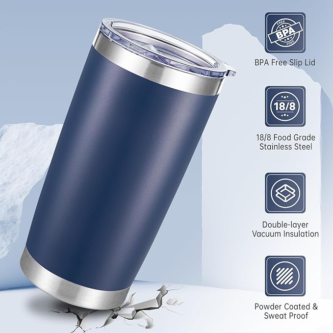 20 oz Tumbler Stainless Steel Tumblers - Image 3