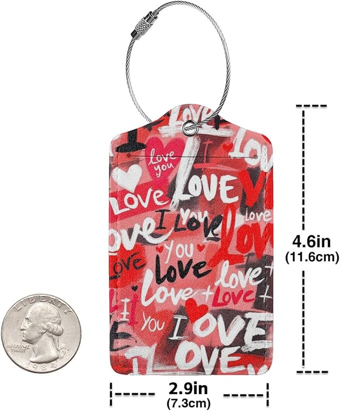Fun Luggage Tags for Suitcases Leather Name Tag for Luggage Cute Travel Baggage - Image 2