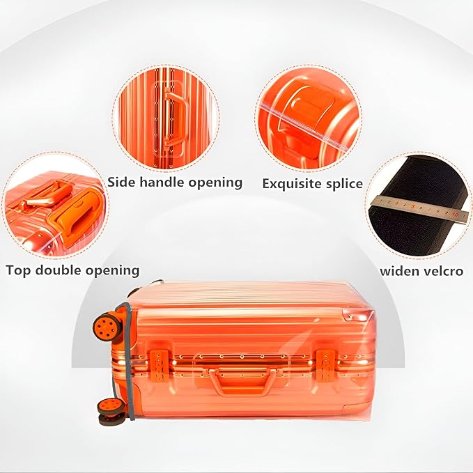 30 Inch Suitcase Cover for Luggage, 3mm Thickness Full Clear Luggage Covers for - Image 6