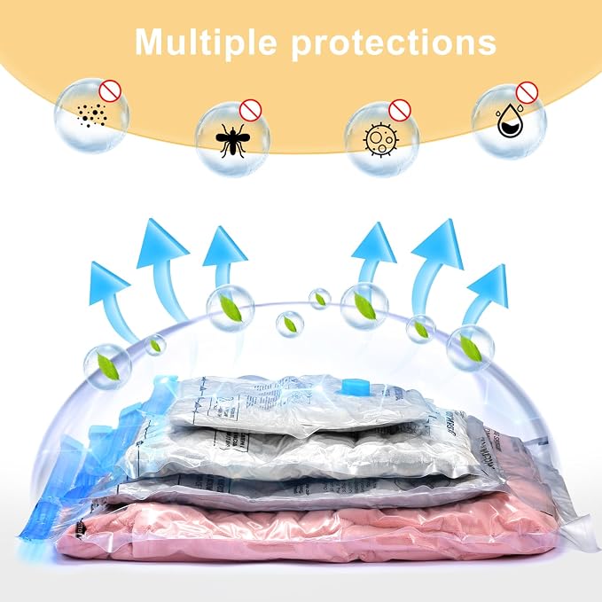 Vacuum Bags for Travel, Space Saver Vacuum Storage Combo - Image 6