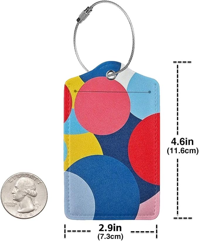 Fun Luggage Tags for Suitcases Leather Name Tag for Luggage Cute Travel Baggage - Image 2
