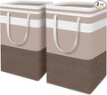 HomeHacks 2-Pack Large Laundry Basket, Waterproof, Freestanding Laundry Hamper by HomeHacks
