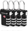 Fosmon TSA Accepted Luggage Locks, Open Alert Indicator 3 Digit Combination by Fosmon
