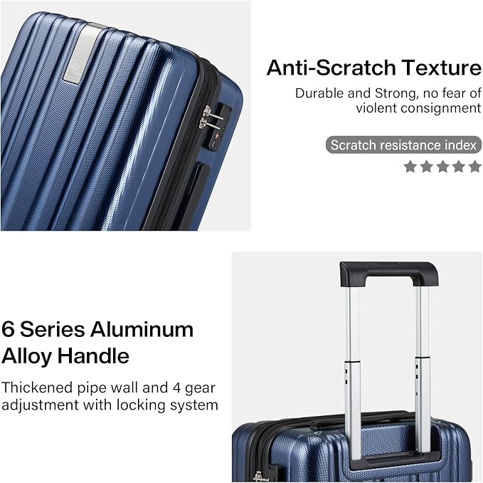 Hanke 29 Inch Expandable Checked Luggage Lightweight PC Hard Shell Luggage - Image 8