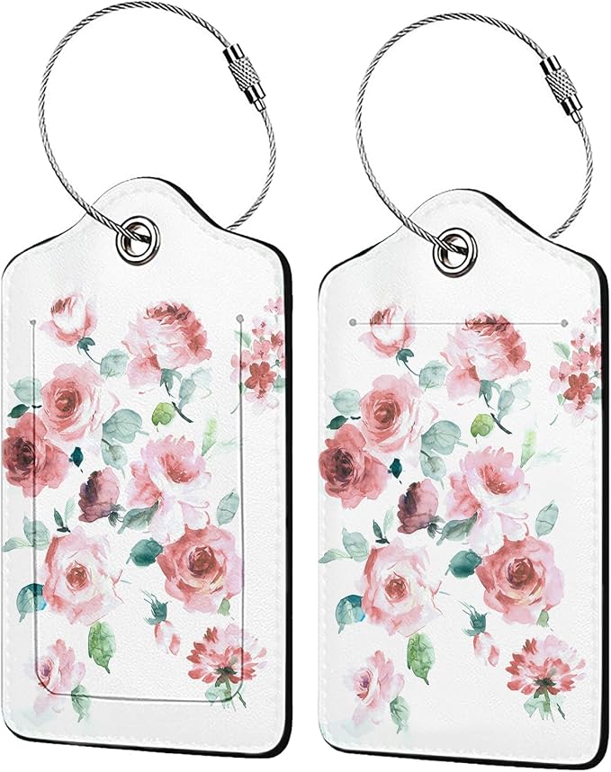 Flowers Watercolor 2-Pack Luggage Tags by Unknown