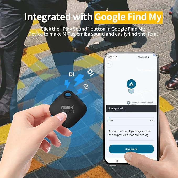 Air Tracker Tag 4 Pack for Android Luggage Tracker Tags Works - Image 2