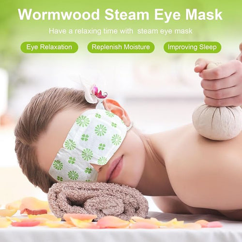 20 Packs Steam Eye Mask, Wormwood Steam Eye Masks Disposable, Self-Heating - Image 2