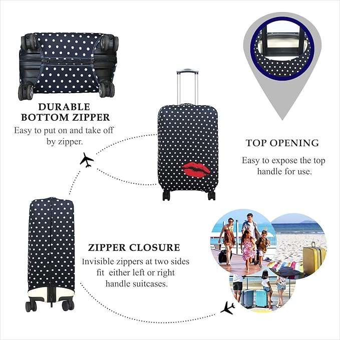 Explore Land Travel Luggage Cover Suitcase Protector Fits 18-22 Inch Case - Image 3
