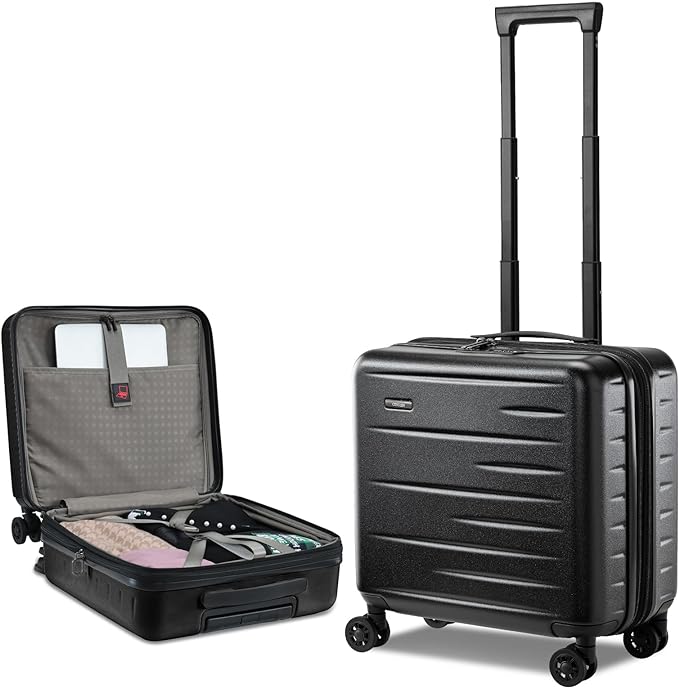 16 Inch Carry On Luggage Airline Approved, Expandable Lightweight ABS+PC Hard by CENSIEN