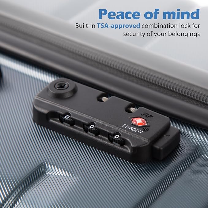 Coolife Medium Luggage Hardside Carry On - Image 3
