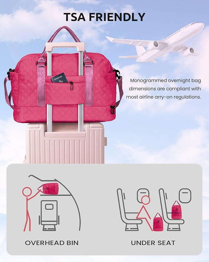 Gifts for Women-Gift Ideas for Woman, Initial Travel Bag - Image 5