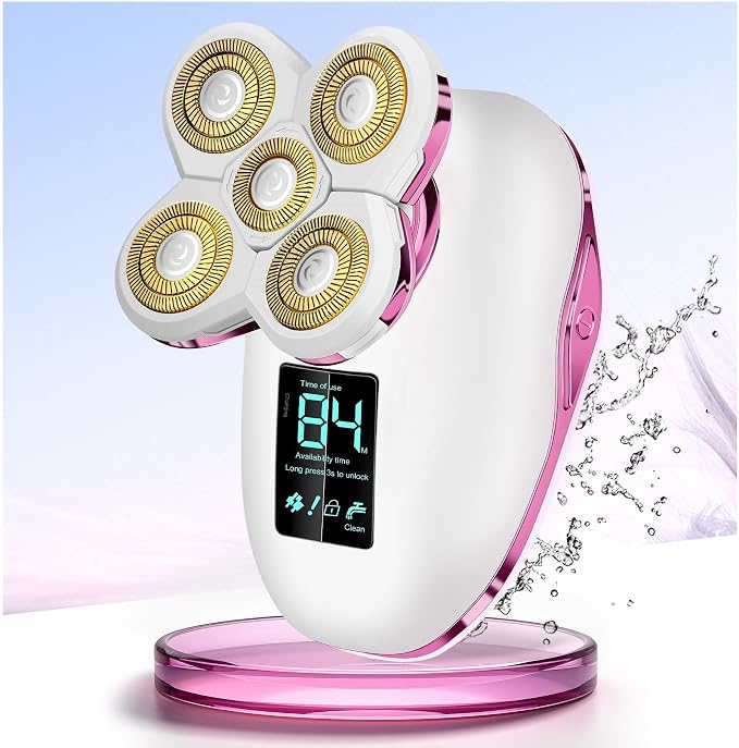 Electric Razors for Women Legs：5D Magnetic Detachable Head Flawless Razor-IPX7 by Unknown