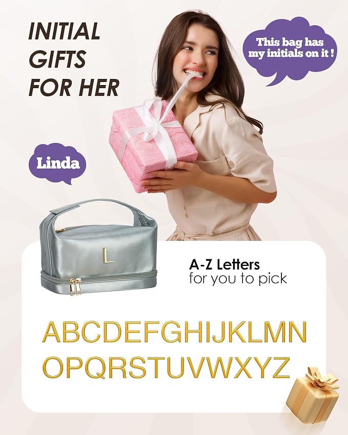Appreciation Gifts for Woman, Personalized Makeup Bag - Image 7