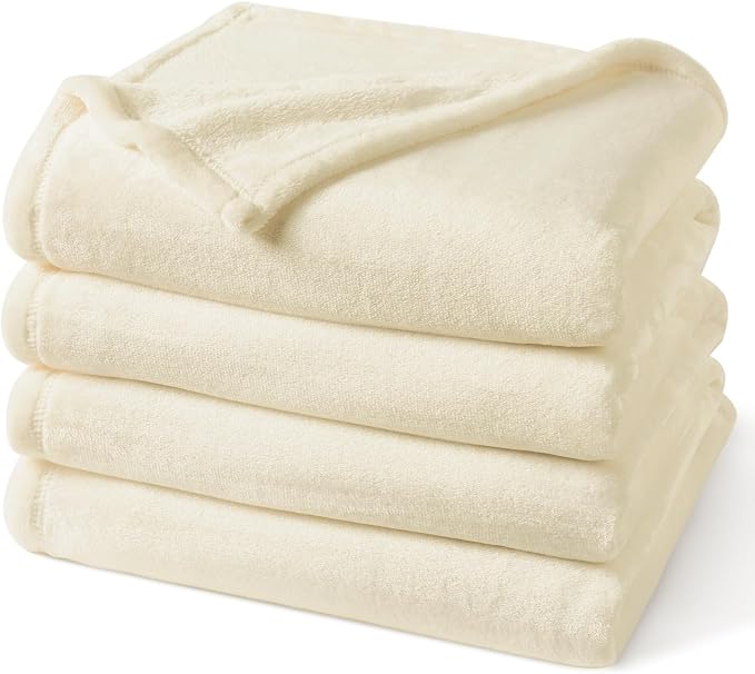 PHF Ultra Soft Fleece Blanket Queen Size, No Shed No Pilling Luxury Plush Cozy by PHF