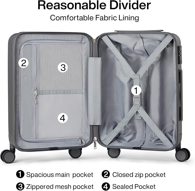 Hanke 24 Inch Checked Luggage - Image 5