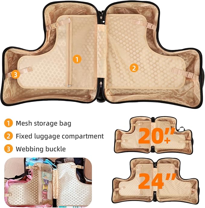 AO WEI LA OW Duffel Bag for Kids Ride-On Suitcase Carry-On Luggage - Image 6