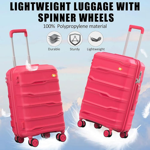 28 Inch Luggage with Spinner Wheels, Large Hard Shell Suitcase, Lightweight PP - Image 2