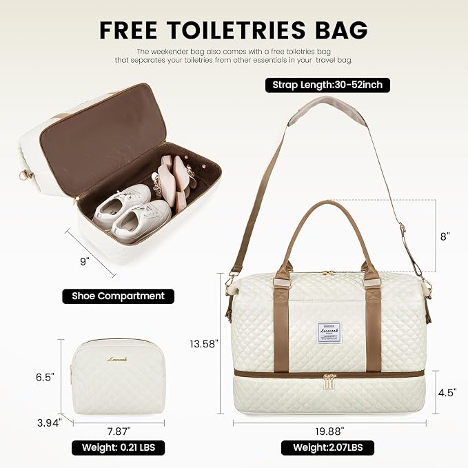 LOVEVOOK Travel Duffle Bag, Weekender Bags - Image 3